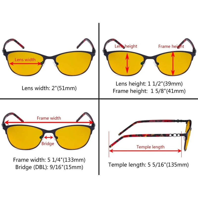 eyekeeper.com Crystal Blue Light Blocking Eyeglasses LX19020-BB90 Eyeglasses White Smoke Black / without magnification,Blue / without magnification,Red / without magnification