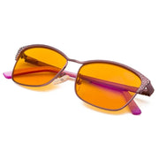 eyekeeper.com Crystal Blue Light Blocking Reading Glasses 4-LX17001 Eyeglasses White Smoke Purple / without magnification,Purple / +0.50,Purple / +0.75,Purple / +1.00,Purple / +1.25,Purple / +1.50,Purple / +2.00