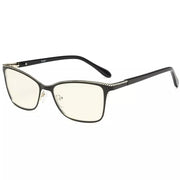 eyekeeper.com Crystal Blue Light Blocking Reading Glasses LX17020 Eyeglasses White Smoke Black Silver / without magnification,Black Silver / +0.50,Black Silver / +0.75,Black Silver / +1.00,Black Silver / +1.25,Black Silver / +1.50,Black Silver / +1.75,Black Silver / +2.00
