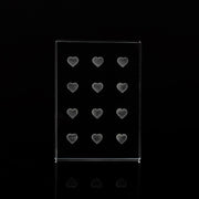 Mega Lash Academy Crystal Glass Glue Palette 2-pack Black Clear