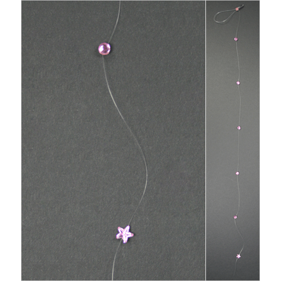 VIP Extensions Crystal Line Hair Accessories Hair Accessories Dim Gray White Small,Sky Blue,Green,Blue,Blue Hearts,Red,Pink Star Finish,Silver,Yellow Hearts,Pink,White