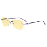 eyekeeper.com Rimless Blue Light Blocking Reading Glasses TMWK9907A Eyeglasses Wheat Purple / without magnification,Purple / +0.50,Purple / +1.00,Purple / +1.25,Purple / +1.50,Purple / +1.75,Purple / +2.00,Purple / +2.50,Purple / +3.00,Purple / +3.50
