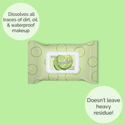 Prolux Cosmetics Facial Wipes face wipes Pale Green #1-Aloe Vera & Charcoal,#2-Charcoal,#3-Pomegranate,#4-Watermelon,#5-Cucumber