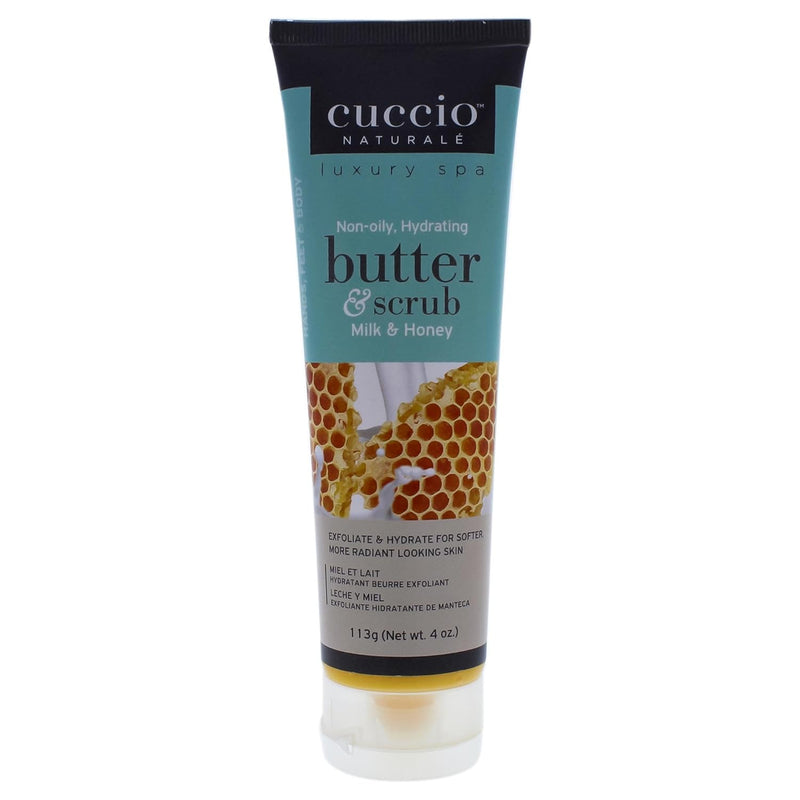 VIP Extensions Cuccio Naturalé Butter Scrub, 4 oz Body Scrub White Smoke