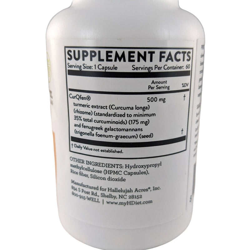 Hallelujah Diet Professional Strength Curcumin Vitamins & Supplements Gray