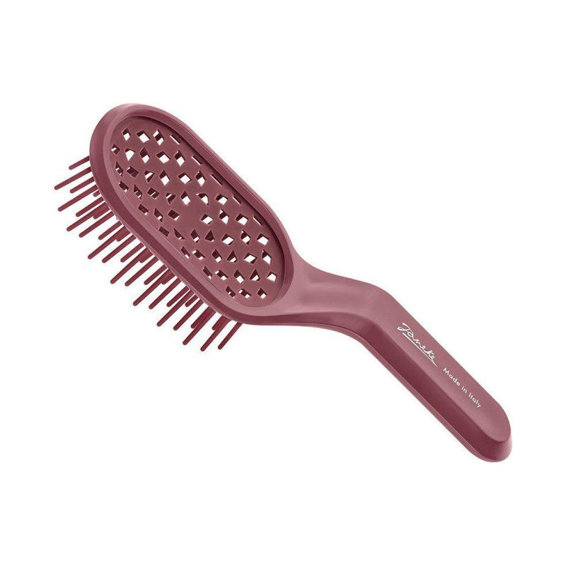 Janeke Janeke Curvy Bag Vented Brush Fondant Pink SP507.A RSA Hair Brush Dim Gray