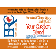 By Robin Creations Custom Scent Aromatherapy Inhaler Aromatherapy White Smoke Plastic - without a keychain,Plastic - with a keychain,Bamboo (100% Plastic-Free & Zero Waste)