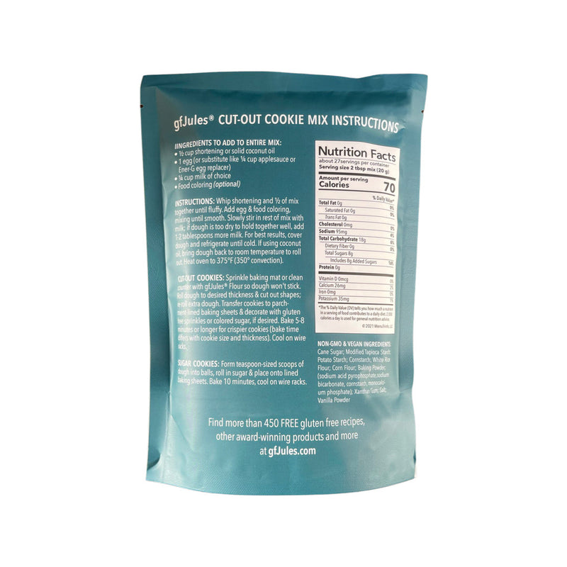 gfJules gfJules Gluten Free Cut-Out & Sugar Cookie Mix Dark Sea Green Pack of 1,Pack of 4,Case of 12