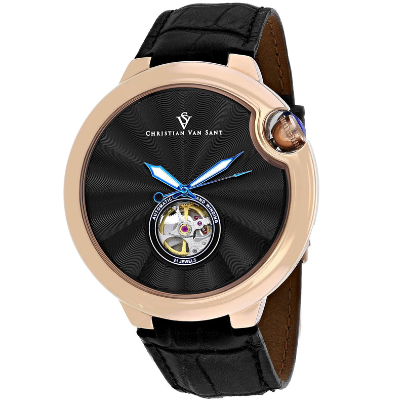 Bids.com Christian Van Sant Men's Cyclone Automatic Watches White Smoke Default Title