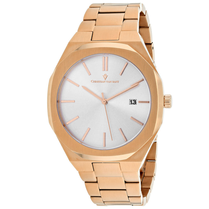 Bids.com Christian Van Sant Men's Octavius Slim Watches White Smoke Default Title