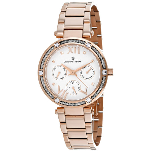 Bids.com Christian Van Sant Women's Sienna Watches White Smoke Default Title
