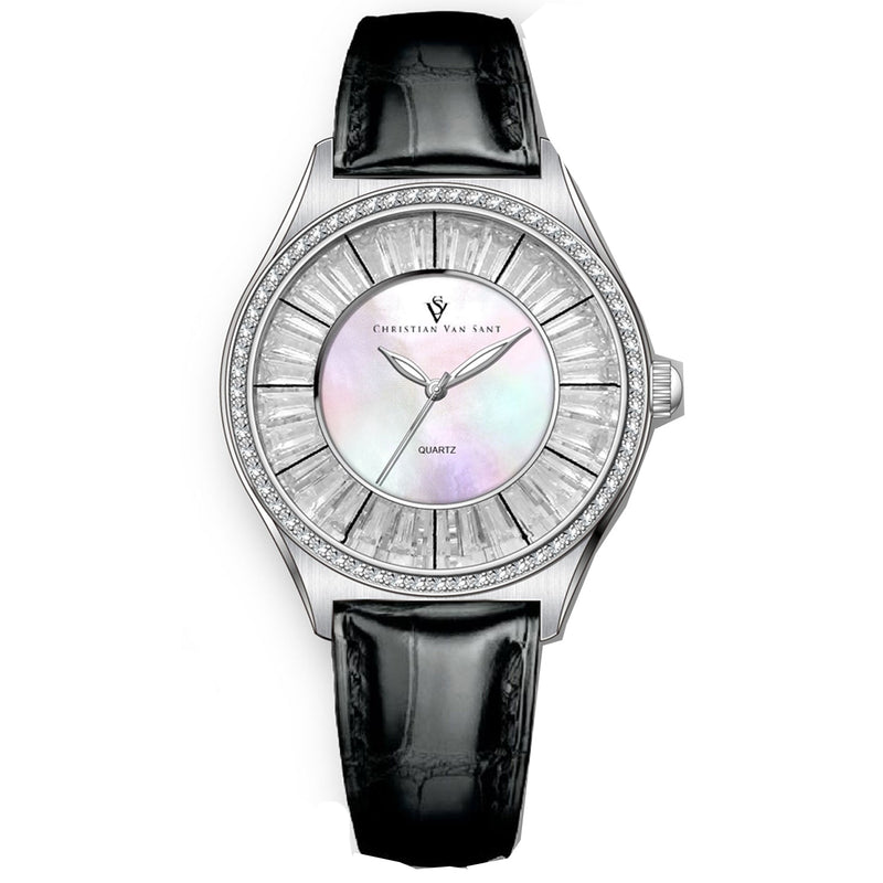 Bids.com Christian Van Sant Women's Luna Watches White Smoke Default Title