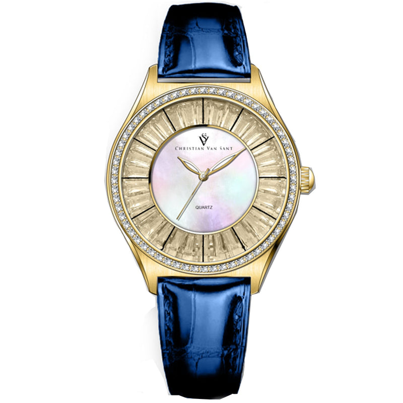 Bids.com Christian Van Sant Women's Luna Watches White Smoke Default Title