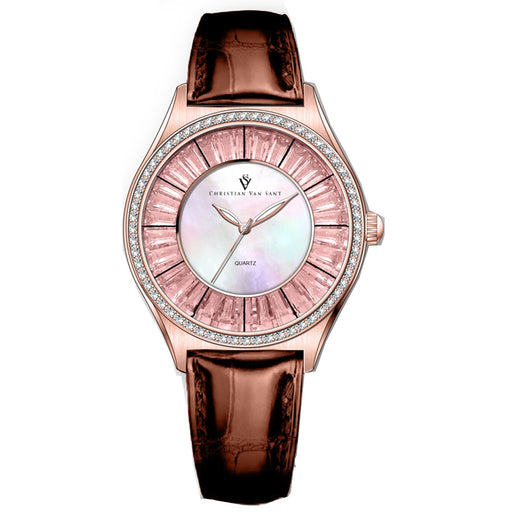 Bids.com Christian Van Sant Women's Luna Watches White Smoke Default Title