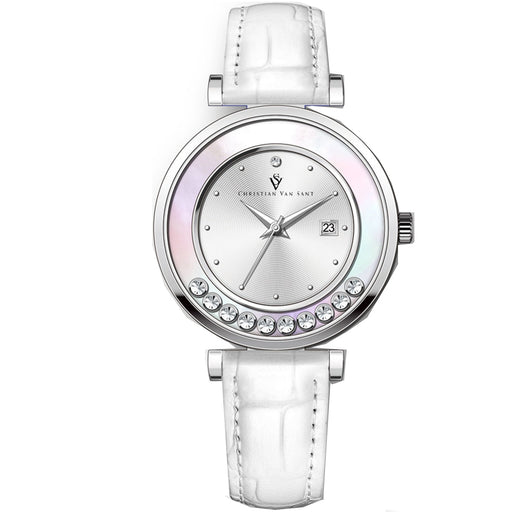 Bids.com Christian Van Sant Women's Bria Watches White Smoke Default Title