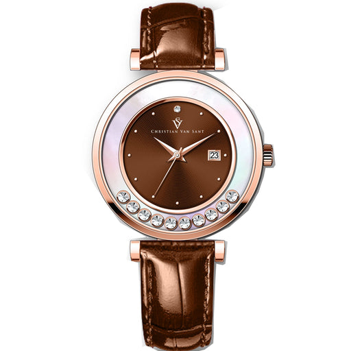 Bids.com Christian Van Sant Women's Bria Watches White Smoke Default Title
