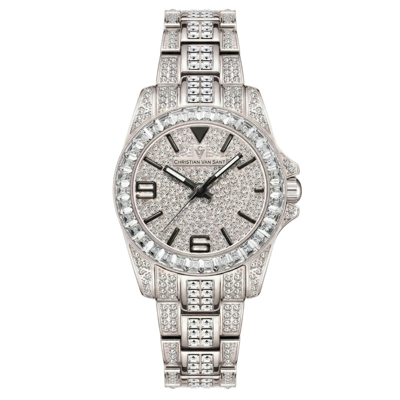 Bids.com Christian Van Sant Women's Majestic Watches White Smoke Default Title