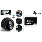 SmartPursue™ Mini Wireless Magnetic Security Camera Mini Camera White Smoke Camera Add 16G / USB,Camera Add 64G / USB,BLACK 128G memory card / USB,Black with 32G memory card / USB,Black with 64G memory card / USB,Black / USB
