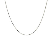 Bids.com 18k White Gold Box Chain 0.6mm Necklaces White Smoke 16 / White Gold,18 / White Gold,20 / White Gold,One / White Gold