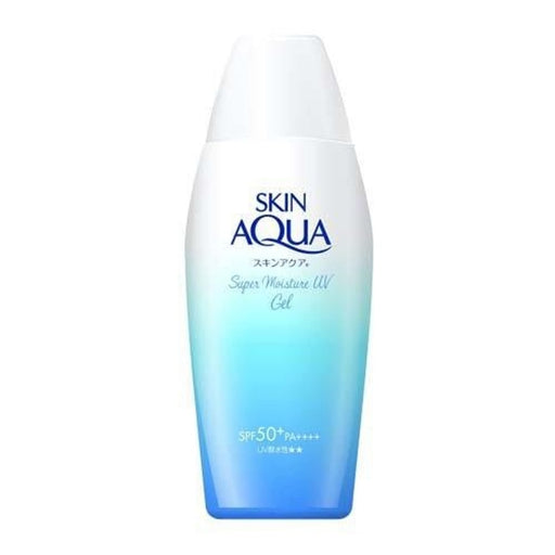 AsiaBeautyMall Rohto Skin Aqua UV Super Moisture Gel SPF 50+ PA++++ 110g New Version Sunscreen White Smoke