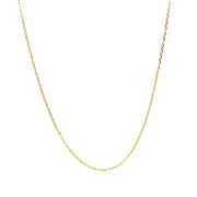 Bids.com 18k Yellow Gold Diamond Cut Cable Link Chain (0.80 mm) Necklaces White Smoke 16 / Yellow Gold,18 / Yellow Gold