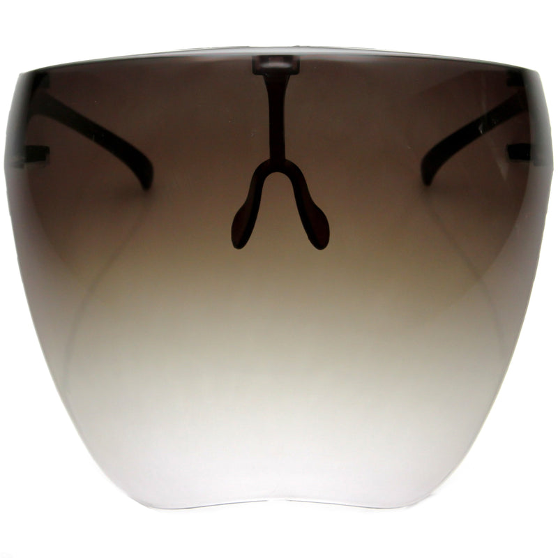 zeroUV Ombre Protective Face Shield Full Cover Visor Glasses/Sunglasses (Anti-Fog) D188 Sunglasses White Smoke Smoke Ombre