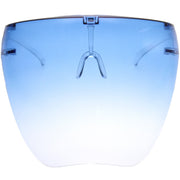 zeroUV Ombre Protective Face Shield Full Cover Visor Glasses/Sunglasses (Anti-Fog) D188 Sunglasses White Smoke Light Blue Ombre