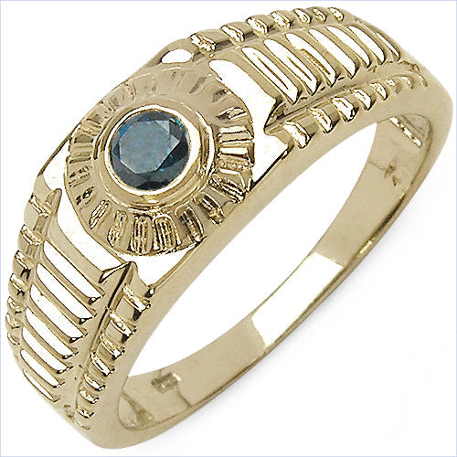 Bids.com 0.20 Carat Genuine Blue Diamond .925 Sterling Silver Ring Rings White Smoke size 6.00,size 7.00,size 8.00,size 9.00,size 5.00,size 9.50