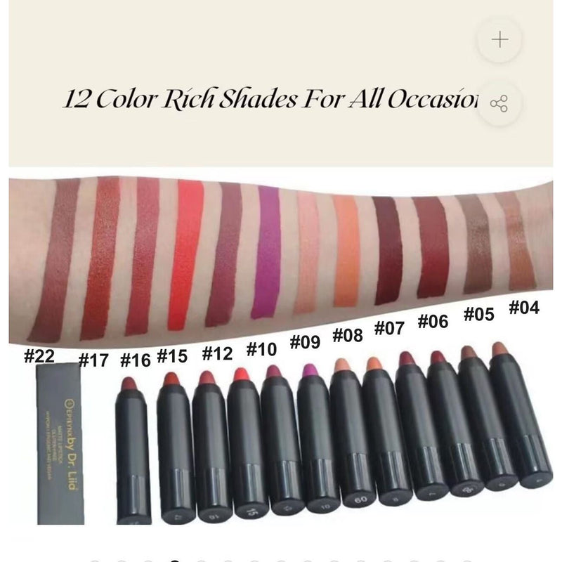 EpiLynx Perfect Lip Crayon – Hydrating, Buildable, Vegan & Gluten-Free Lipstick Balm Pencil Light Gray 4,5,6,7,8,9,10,12,15,16,17,22