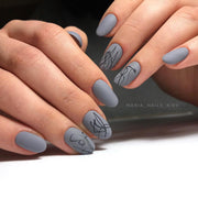 nbmsupply KOMILFO GEL POLISH DELUXE SERIES DUSK COLLECTION D292 (LIGHT GRAY, ENAMEL), 8 ML 111292 White Smoke