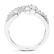 Bids.com 0.60 Carat Genuine White Diamond .925 Sterling Silver Ring Rings White Smoke size 9.00,size 6.00,size 7.00,size 8.00