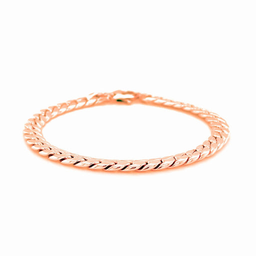 Bids.com 14K Rose Gold Cuban Link Bracelet Bracelets White Smoke 7.25 / Rose Gold