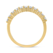 Bids.com IGI Certified 1/2 Cttw Diamond 10K Yellow Gold Prong Set Fluted Band Style Wedding Ring (J-K Color, I1-I2 Clarity) - Size 7 Rings White Smoke 7 / Yellow.Gold,6 / Yellow.Gold,8 / Yellow.Gold,9 / Yellow.Gold