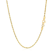 Bids.com 14k Yellow Gold Solid Diamond Cut Rope Chain (1.60 mm) Necklaces White Smoke 16 / Yellow Gold,18 / Yellow Gold,20 / Yellow Gold,22 / Yellow Gold,24 / Yellow Gold,26 / Yellow Gold