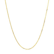 Bids.com 18k Yellow Gold Cable Chain 1.1mm Necklaces White Smoke 16 / Yellow Gold,18 / Yellow Gold,One / Yellow Gold