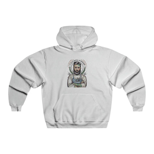 officialilovebeingabarber Men's NUBLEND® Hooded Sweatshirt Hoodie Light Gray White / S,White / M,White / L,White / XL,White / 2XL,White / 3XL
