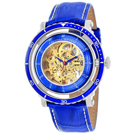 Bids.com Christian Van Sant Men's Dome Watches White Smoke