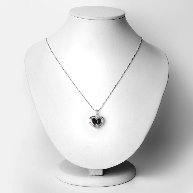 Bids.com 2.66 Carat Genuine Garnet and White Topaz .925 Sterling Silver Pendant Pendants White Smoke size 18.00