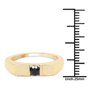 Bids.com 0.25 Carat Genuine Black Diamond .925 Sterling Silver Ring Rings White Smoke size 6.00,size 7.00,size 8.00,size 9.00,size 5.00