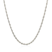 Bids.com 2.0mm 14k White Gold Light Rope Chain Necklaces White Smoke 16 / White Gold,18 / White Gold,20 / White Gold