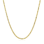 Bids.com Diamond Cut Fancy Links Pendant Chain in 14k Yellow Gold (1.5mm) Necklaces White Smoke 18 / Yellow Gold,20 / Yellow Gold,22 / Yellow Gold