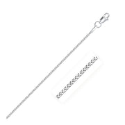 Bids.com 14k White Gold Franco Chain 0.9mm Necklaces White Smoke 16 / White Gold,18 / White Gold,20 / White Gold,One / White Gold