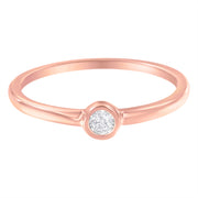 Bids.com 14K Rose Gold Plated .925 Sterling Silver Miracle Set Diamond Ring (1/20 Cttw, J-K Color, I1-I2 Clarity) - Size 6 Rings White Smoke 7 / Rose.Sterling Silver,6 / Rose.Sterling Silver,8 / Rose.Sterling Silver