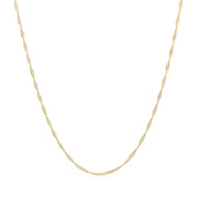 Bids.com 14k Yellow Gold Singapore Chain 0.6mm Necklaces White Smoke 16 / Yellow Gold,18 / Yellow Gold