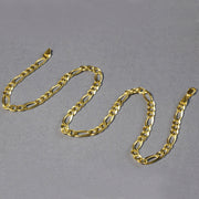 Bids.com 10K Yellow Gold Solid Figaro Chain (5.30 mm) Necklaces Dark Gray 18 / Yellow Gold,20 / Yellow Gold,22 / Yellow Gold,24 / Yellow Gold,30 / Yellow Gold