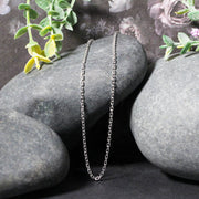 Bids.com 14k White Gold Diamond Cut Cable Link Chain 1.8mm Necklaces Black 16 / White Gold,18 / White Gold,20 / White Gold,22 / White Gold,24 / White Gold,30 / White Gold