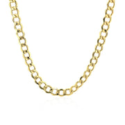 Bids.com 4.4mm 14k Yellow Gold Curb Chain Necklaces White Smoke 18 / Yellow Gold,20 / Yellow Gold,22 / Yellow Gold,24 / Yellow Gold
