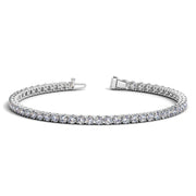 Bids.com Lab Grown Round Diamond Tennis Bracelet in 14k White Gold (5 cctw  F/G  VS2/SI1) Bracelets White Smoke 7 / White Gold