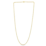 Bids.com Moon Cut Bead Chain in 14k Yellow Gold (2.00 mm) Necklaces White Smoke 16 / Yellow Gold,18 / Yellow Gold,20 / Yellow Gold,24 / Yellow Gold