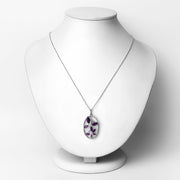 Bids.com 2.12 Carat Genuine Amethyst .925 Sterling Silver Pendant Pendants White Smoke